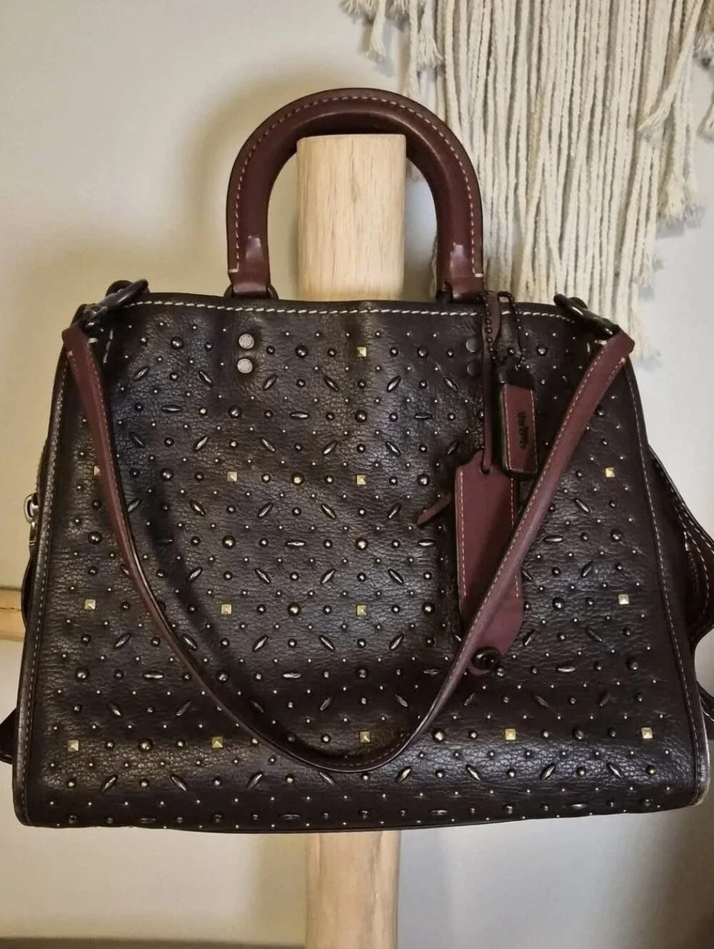 Coach 1941 Rogue 30 Prairie Rivets in Oxblood